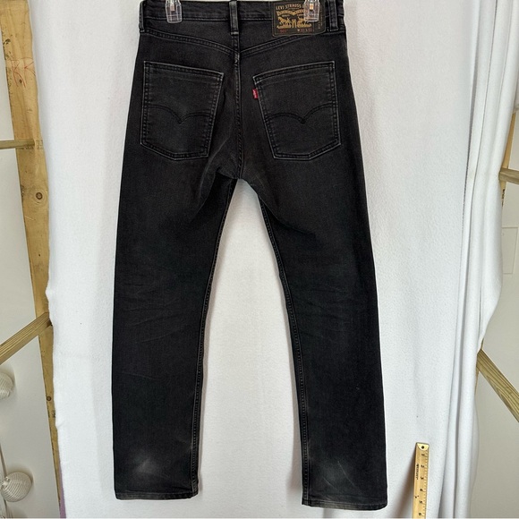 Levi’s Straight Fit Jeans High Waisted Womens 30 Black - Picture 5 of 10